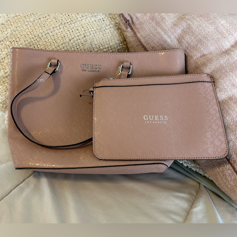 GUESS Shoulder Bag and Clutch Set